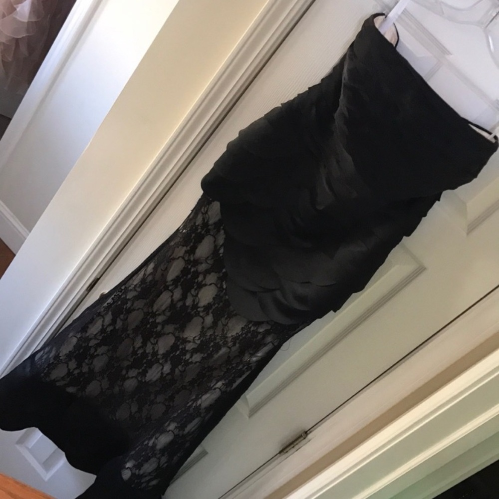 Black lace gown